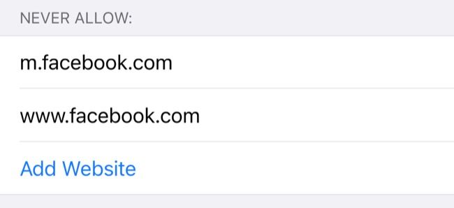 Создание списка блокировки в iOS