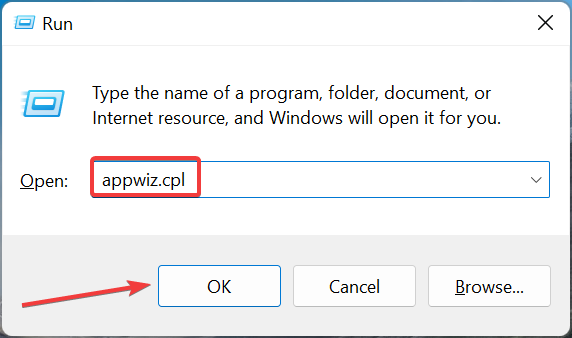 Окно удаления программ Windows