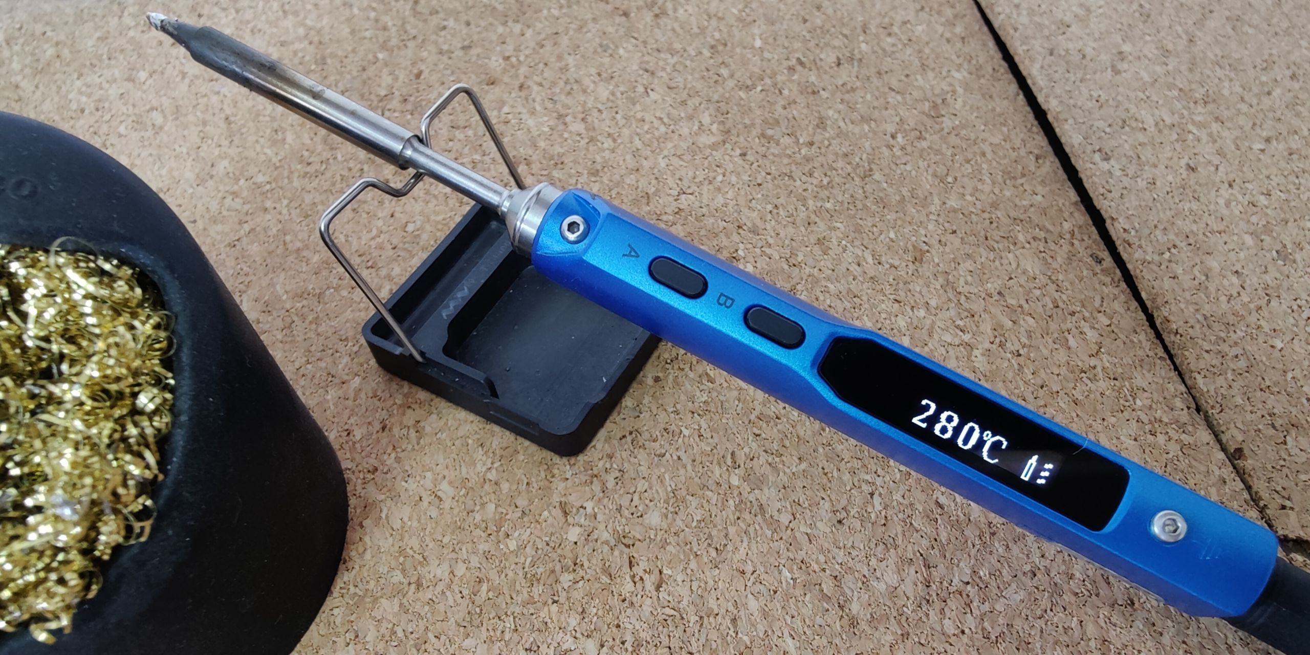 Установка оптимальной рабочей температуры на паяльнике