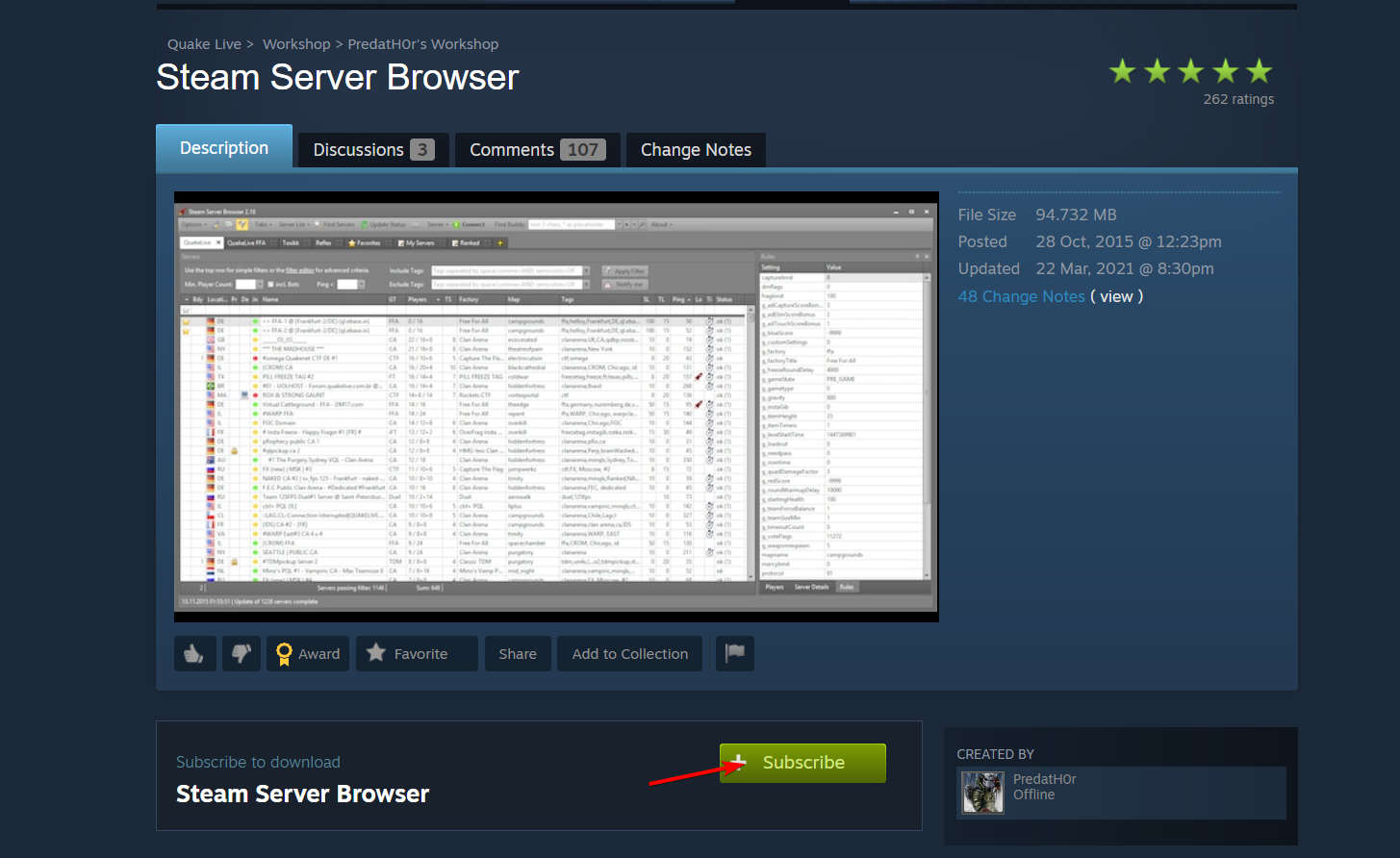 подписка-на-server-browser Steam Server Browser