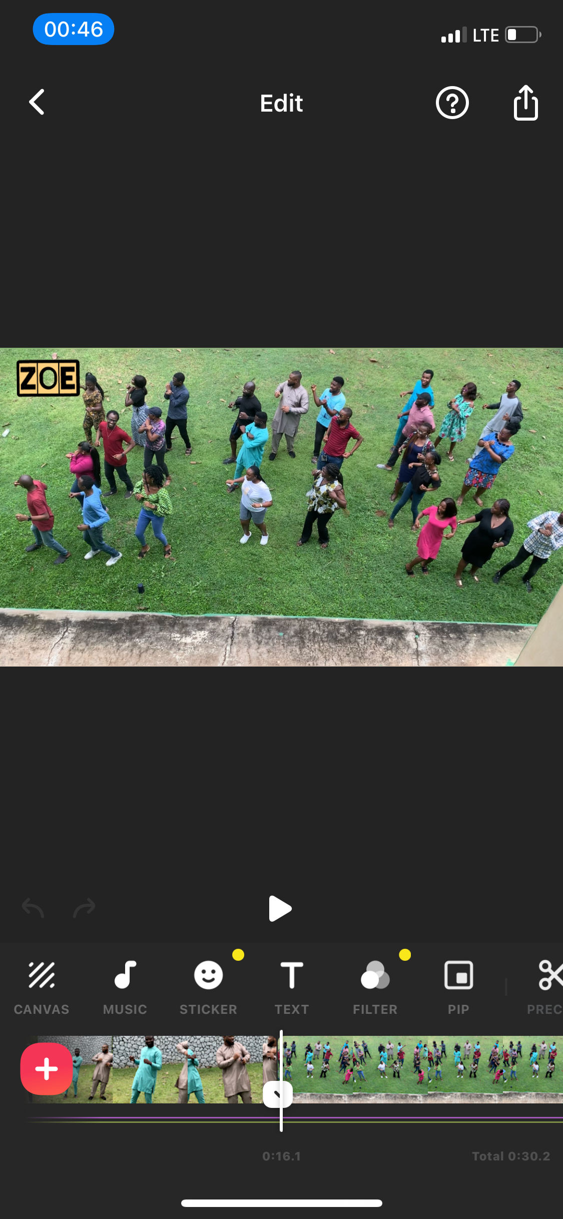 InShot на iPhone: редактирование и таймлайн