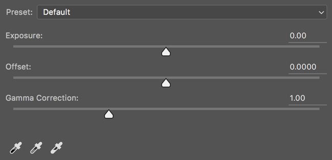 Exposure Adjustment Sliders Screenshot