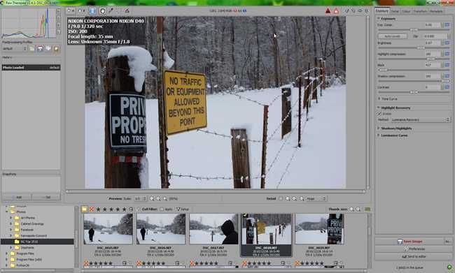 Обработка RAW с RawTherapee