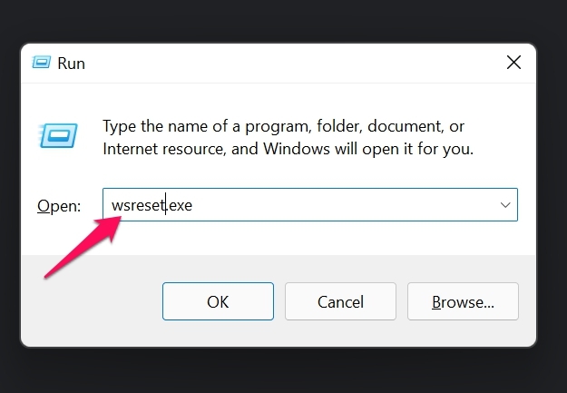 clear cache of Microsoft Store