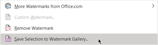 Сохранение пользовательского водяного знака в галерею