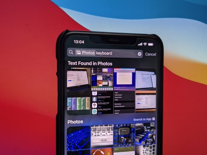 Rechercher des photos avec Spotlight sur iOS 15