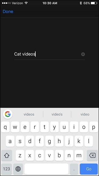 Встроенная клавиатура в приложении для ввода текста на Apple TV