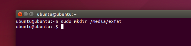 Создание точки монтирования