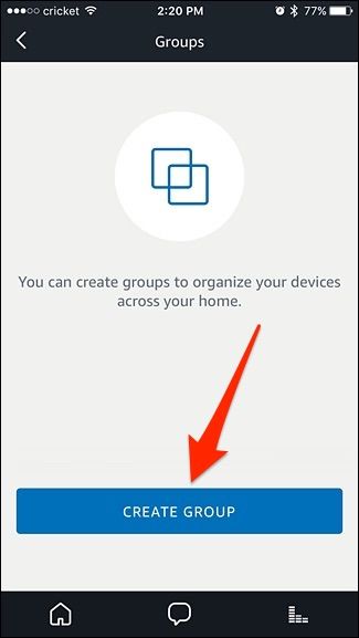 Скриншот выбора устройств для группы