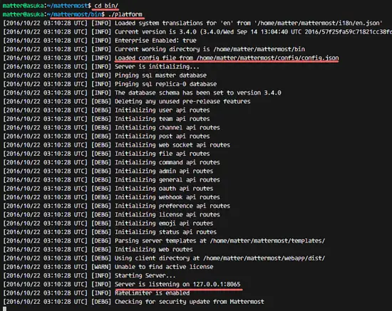 Mattermost-Installation auf Ubuntu 16.04
