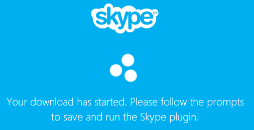 Скачивание плагина Skype в формате .msi