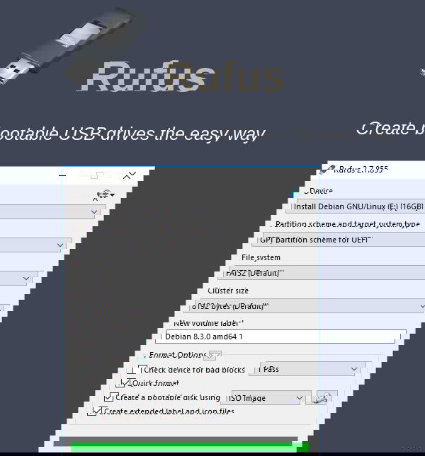 Сайт Rufus для создания загрузочной флешки