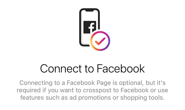Переключение типов аккаунтов в Instagram