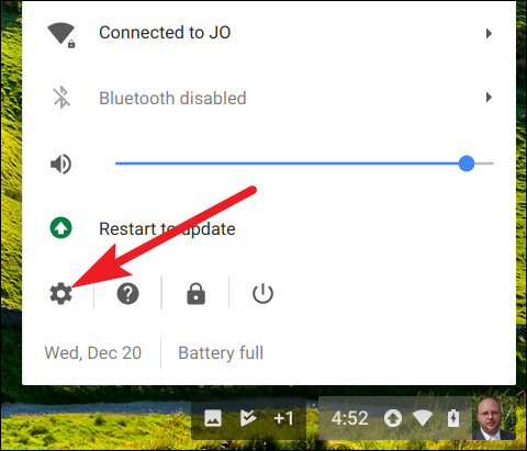 Список сетей в настройках Chrome OS