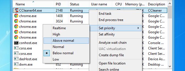 Завершение и приоритизация процессов в Windows