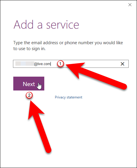 Диалог Добавить службу
