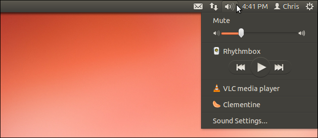 Скрыть или добавить плееры в звуковом меню Ubuntu