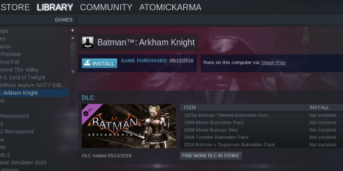 Install any Windows game on Linux via Steam