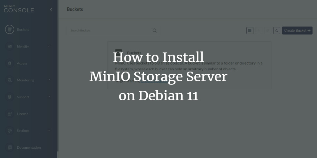 Установка Minio на Debian 11