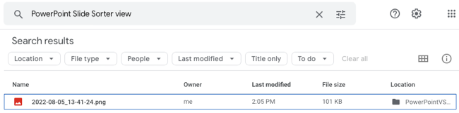 Элемент в результатах поиска по описанию