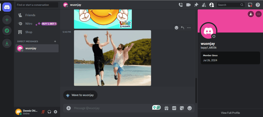Откройте Discord на рабочем столе — окно чата