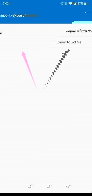 Экспорт контактов вручную