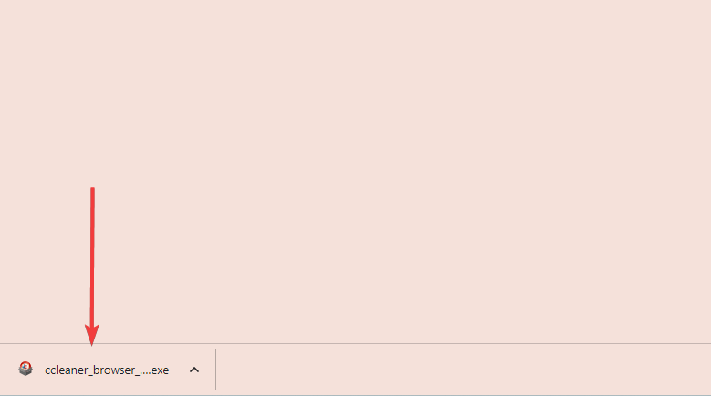 Окно запуска установщика CCleaner Browser