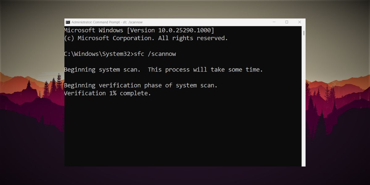 Запуск утилиты SFC в Windows 11