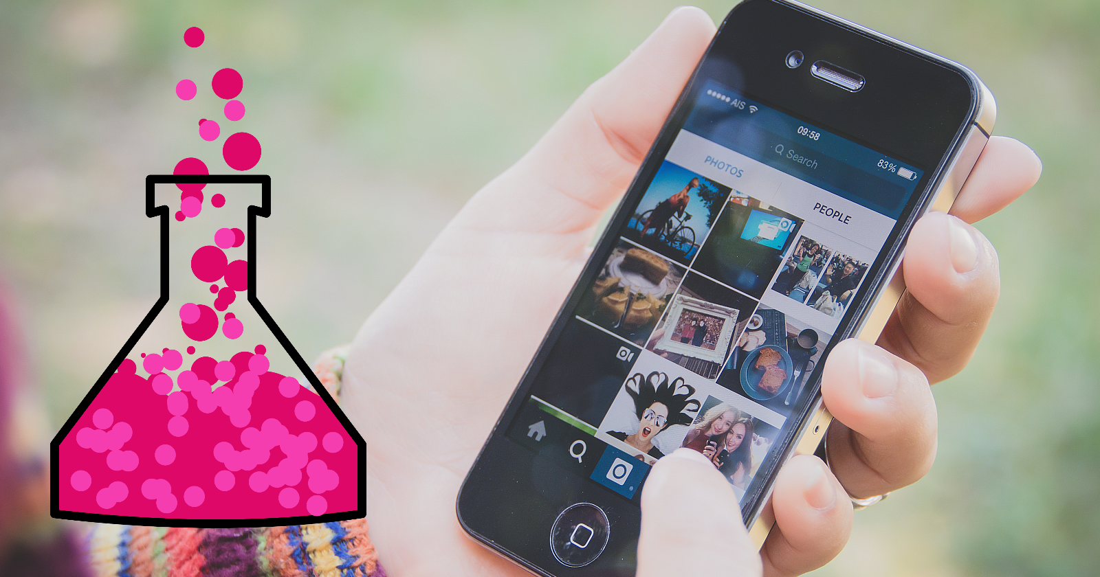 Пример привлекательного профиля в Instagram с фотографией и лайками