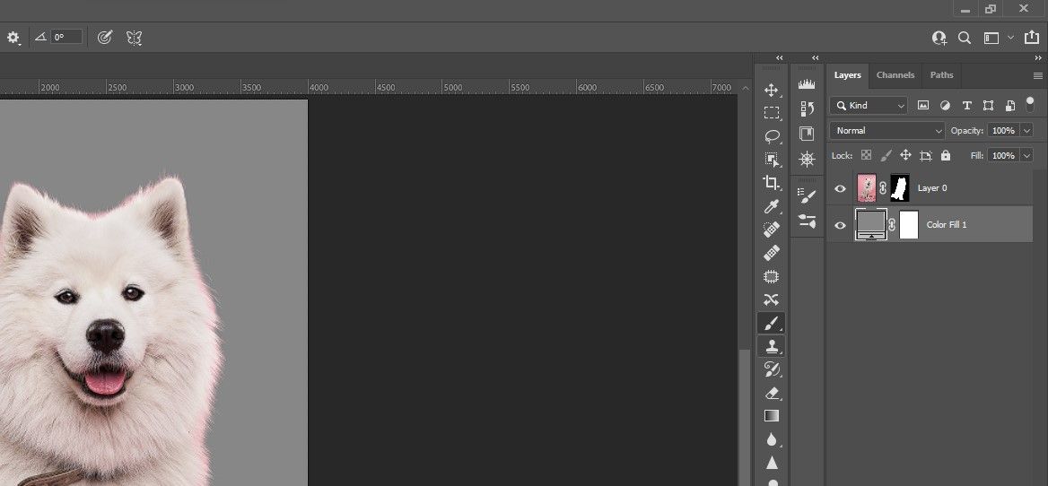 Шаг 5: Перетащить слой заливки