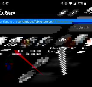 Android Messenger: создать комнату