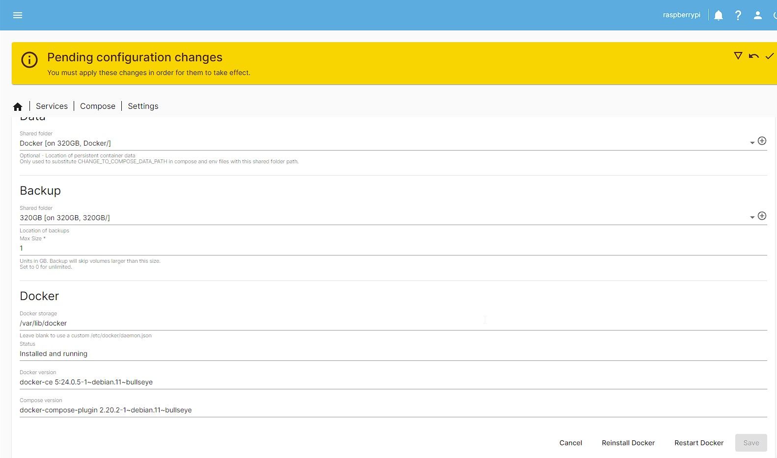 Настройка Docker и Portainer в OpenMediaVault