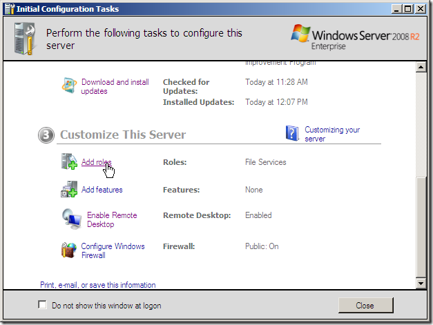 Installare una foresta in Windows Server 2008
