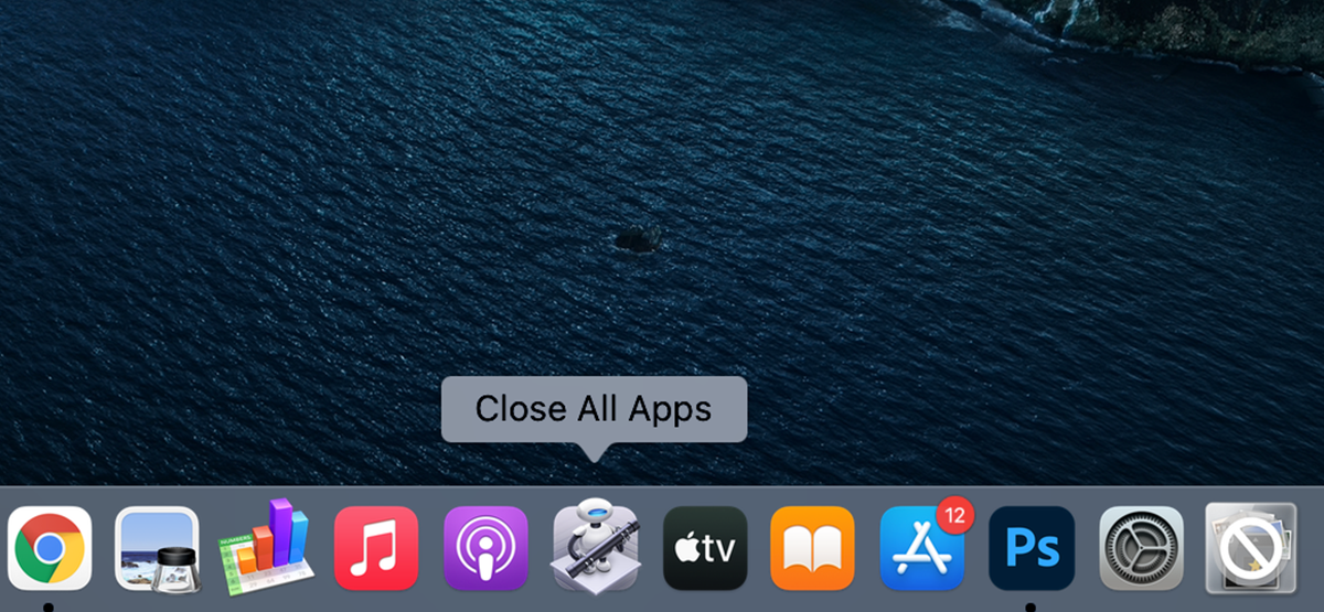 Закрыть все приложения на Mac одним кликом