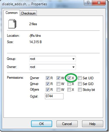 Присвоение прав на исполнение файлам в winSCP