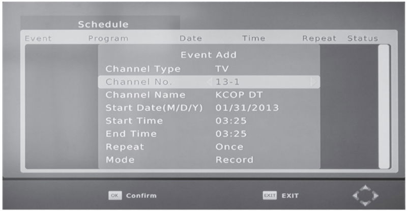The Mediasonic HomeWorx HW-150 PVR will record your OTA shows like a VCR.