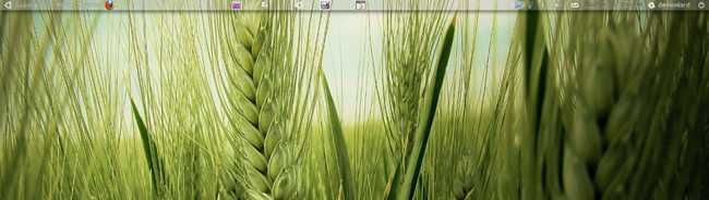 Панель после исправления прозрачности