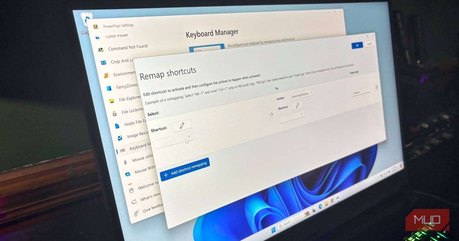Клавиатурные сочетания в PowerToys для Windows