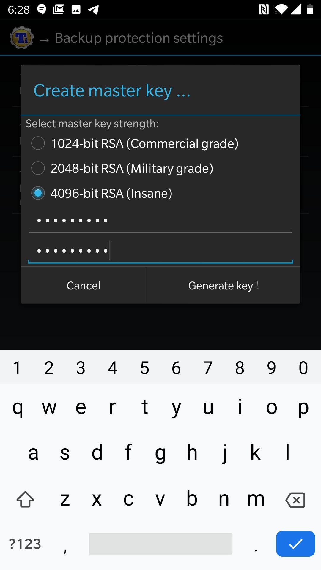 Screenshot master key
