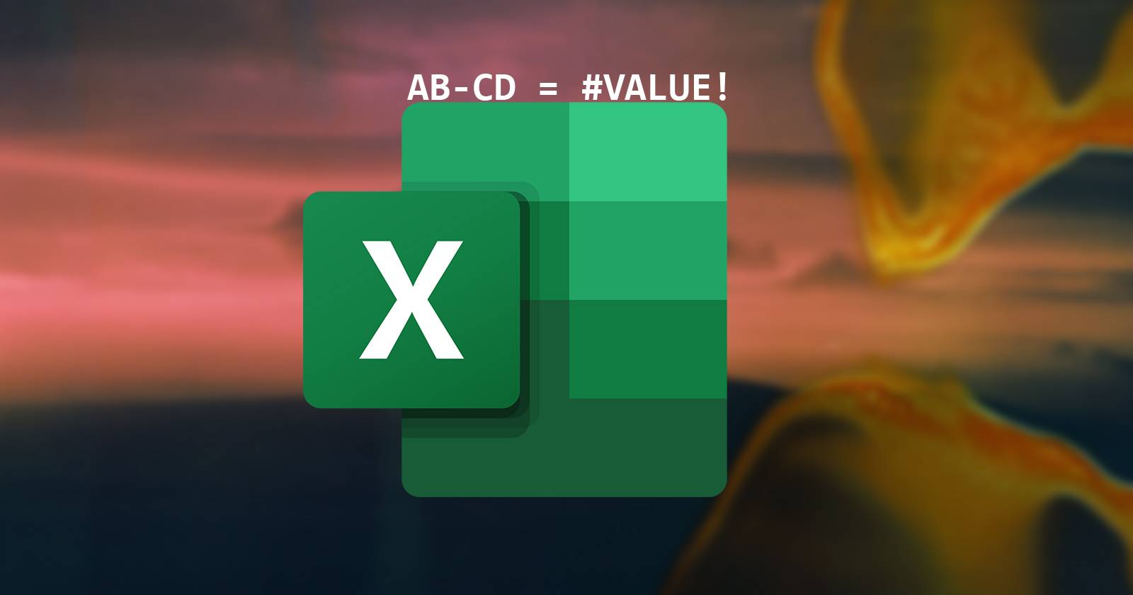 Обложка: вычитание текста в Excel