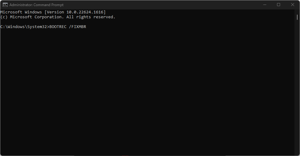 Команды BOOTREC для восстановления BCD