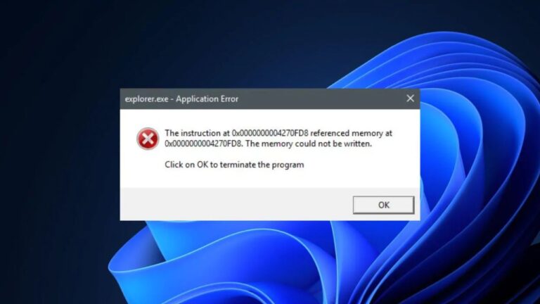 Исправление ошибки Explorer.exe при выключении Windows 11