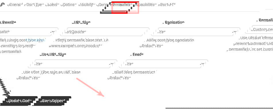 Настройки пермалинков в GenerateWP