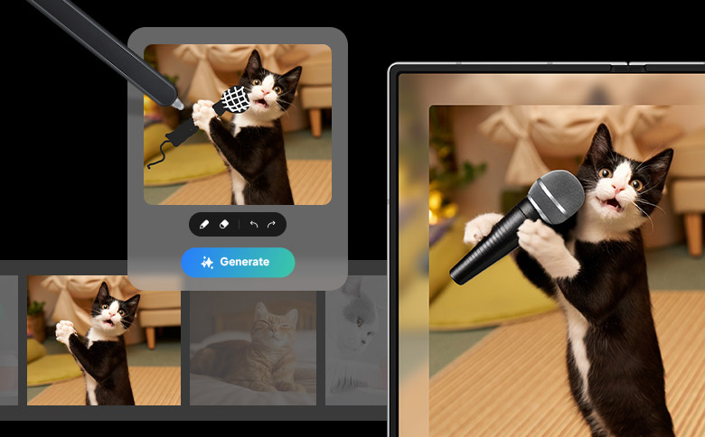 Пример функции Sketch to Image, скетч и результат