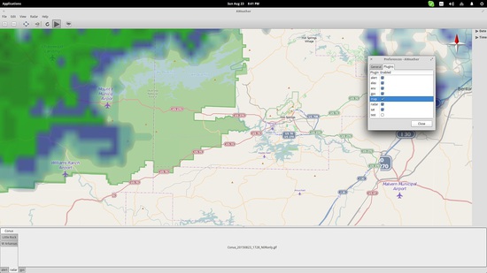 Режим «карта» с дорогами и признаками безопасности маршрутов.