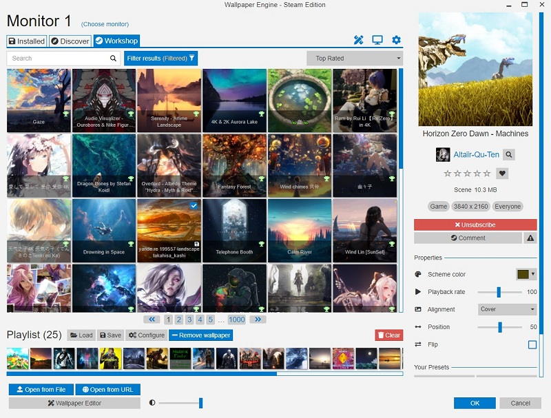 Мастерская Wallpaper Engine в Steam — поиск и подписка на обои