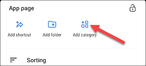 Добавление категории в Smart Launcher 5