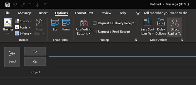 Изменить адрес для ответов в Outlook