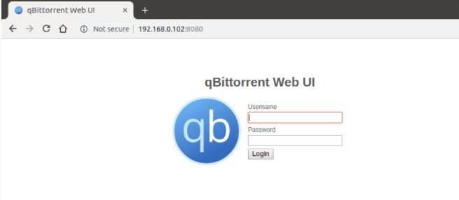 Вход в Web UI