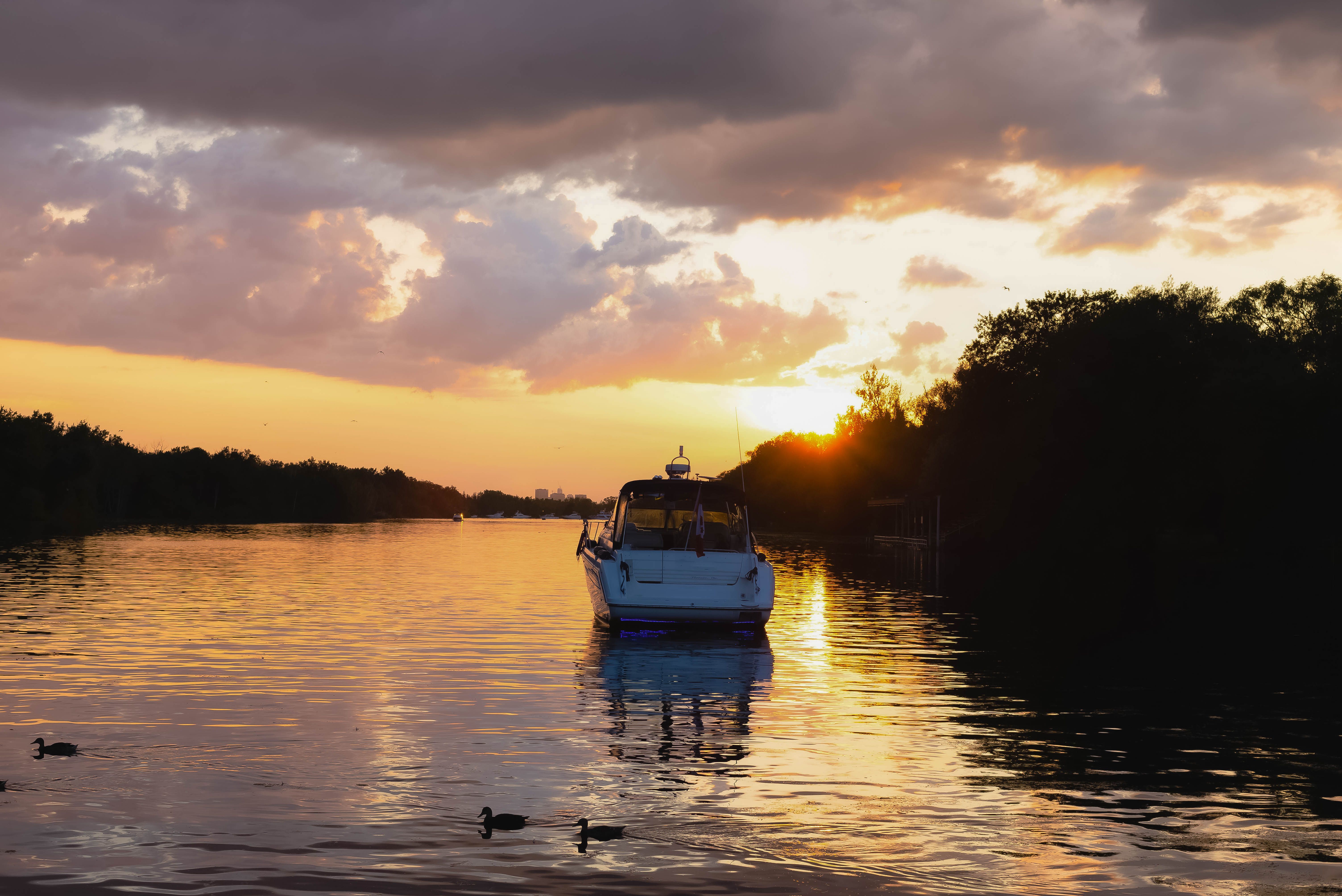 Boat in Lake Ontario
